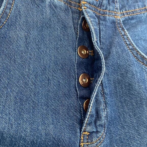 Anthropologie | Pilcro Flare Button Front High -Rise Wide Leg Flare Jeans The Up - Picture 10 of 16